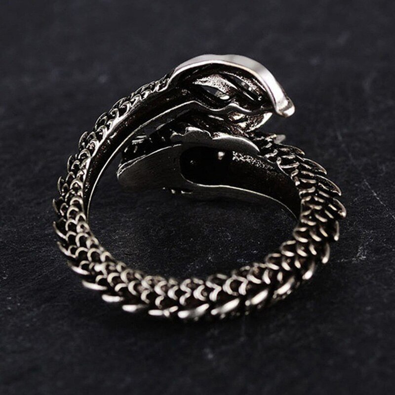 Adjustable Dragon Ring For Men Domineering Personality Jewelry Opening Rings