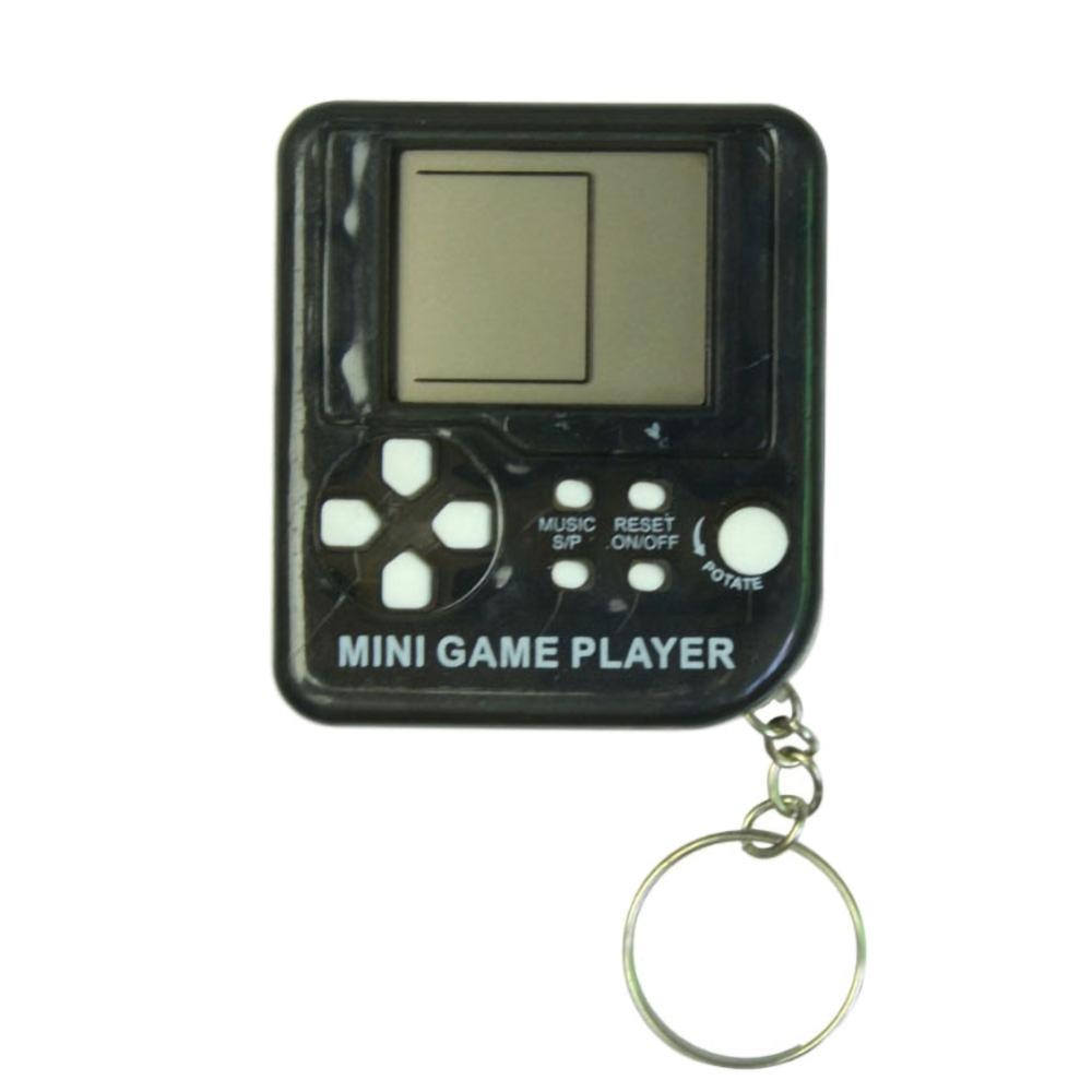 Super Mini Keychain Russian Tetris Game Keyboard Portable Tetris Game Box for Kids Children Baby