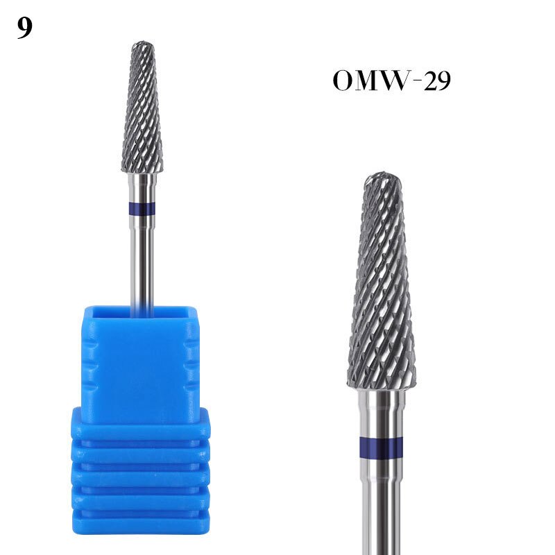 Nail Polisher Head Cutter Stainless Steel Carbide Manicure Cuticle Burr Drill Various Styling Options Clean Pedicure Tools: 9