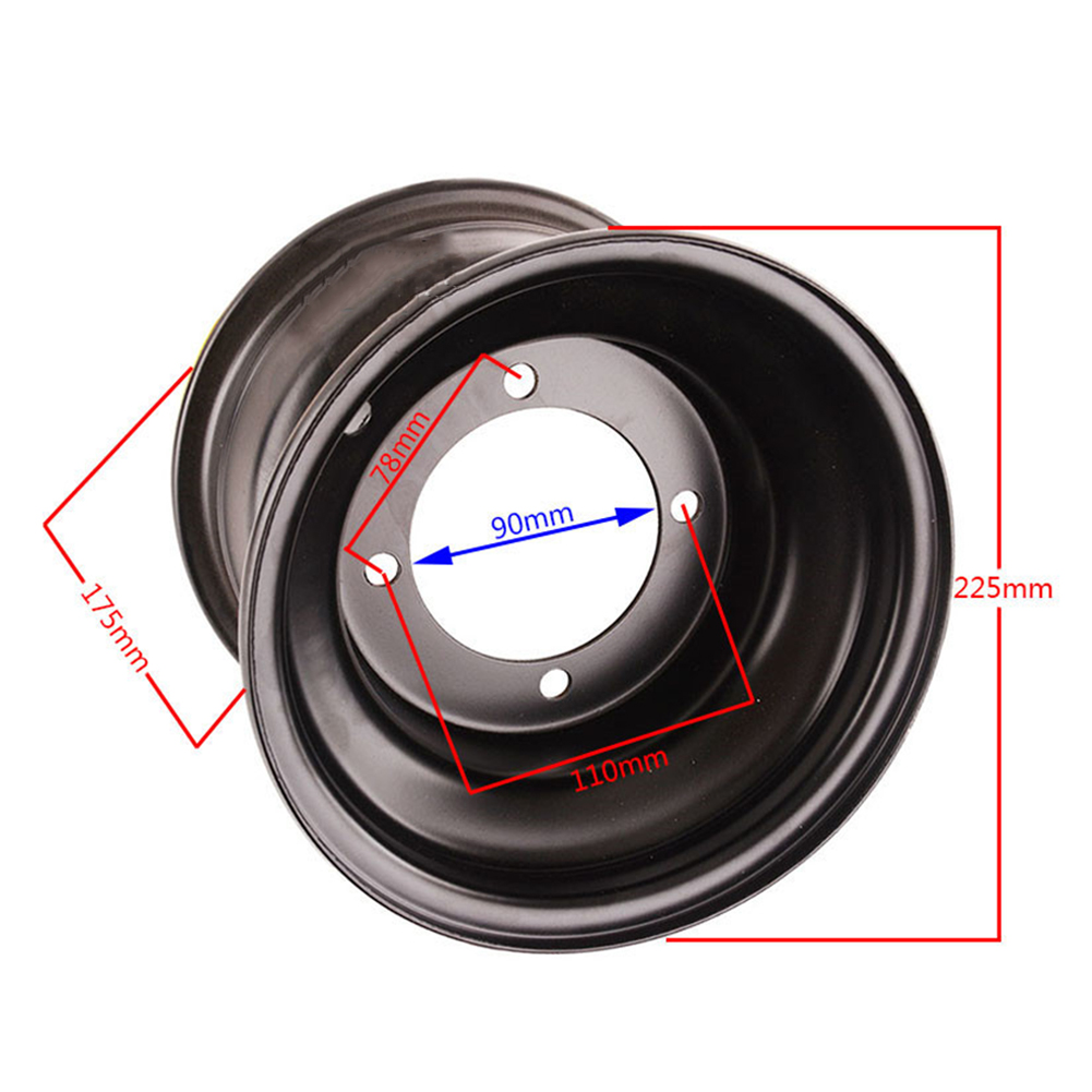 19x7.00-8/18x9.5-8 Velg Hub 8 Inch Staal Voor Achter Hub Vier Wielen Atv Buggy Karting Gazon Band lager Accessoires