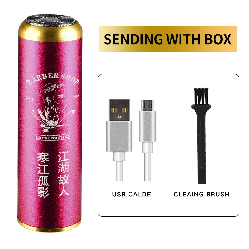 Mężczyźni kobiety mini golarka elektryczna robić golarki zmywalny włosy strąk pachami trymer bezprzewodowa elektryczna maszynka robić golenia golarka męska trymer robić włosów: purpurowy