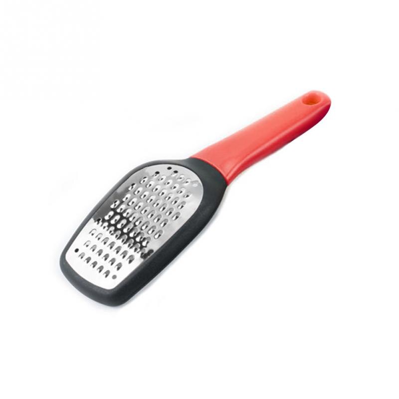 Kaas Rasp Multifunctionele Rvs Scherp Groente Fruit Tool Hand Aangezwengeld Kaas Schaafmachine Chocolade Rotary Slicer: Red Wide Side