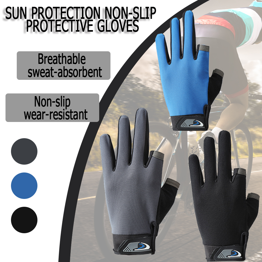 Gants de pêche respirants pour hommes et femmes, 1 paire, antidérapants, coupe à 2 doigts, sport en plein air, Fitness, cyclisme, mitaines, équipement de pêche
