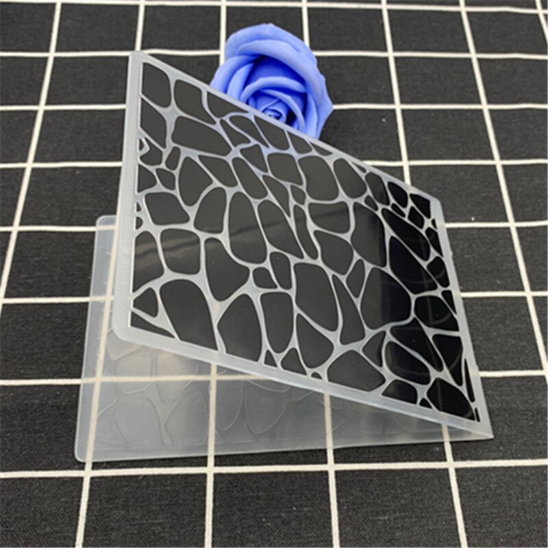 Cobblestone pattern transparent folding embossing board DIY handmade album card background embossing mold