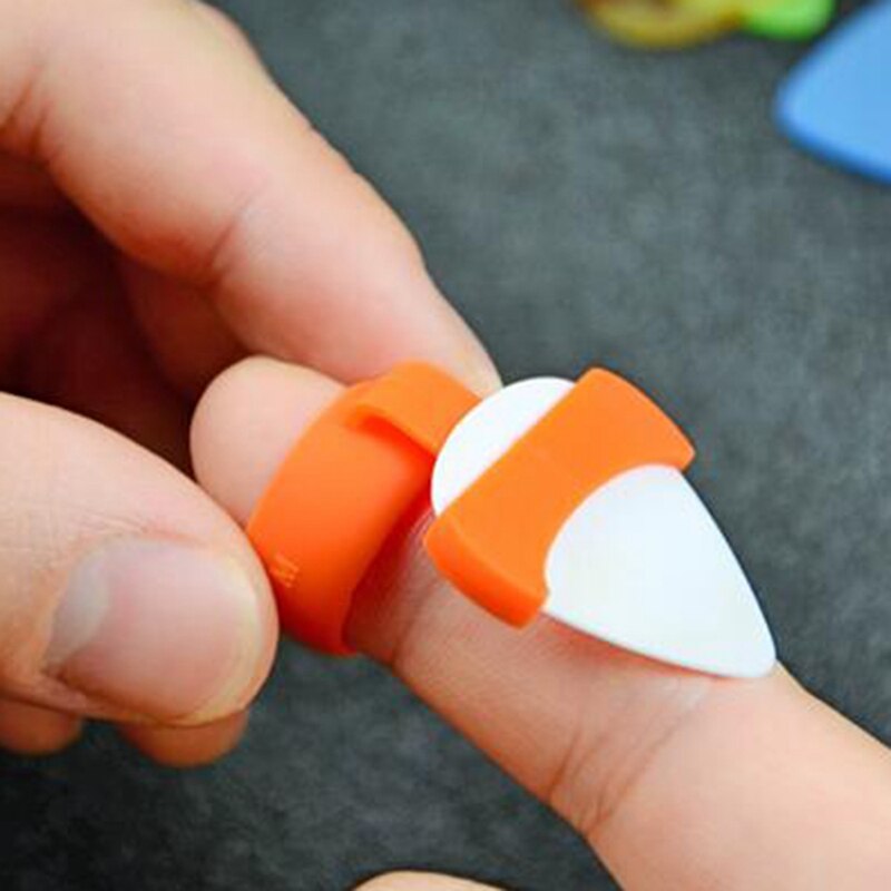 Gitaar Pick Anti-Slip Vinger Babybedjes, Starter Accessoires, Bakeliet Gitaar Beginner Pick Aid