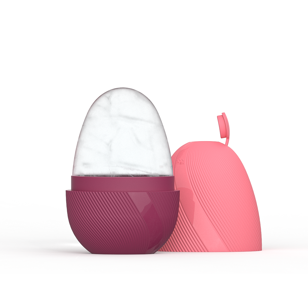 Rolo facial de gelo e conjunto de ferramentas gua sha de aço inoxidável, massageador facial rolo de gelo ferramenta de cuidados com a pele conjunto de beleza ferramenta de contorno de levantamento: Céu Azul