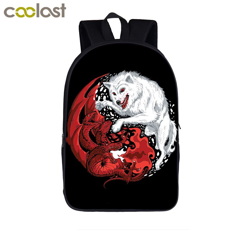 Animal LION Backpacks Women Men's Rucksack Children School Bags For Teenage boys girls Student daypack Kids Bagpack Bookbag: 16shizi04