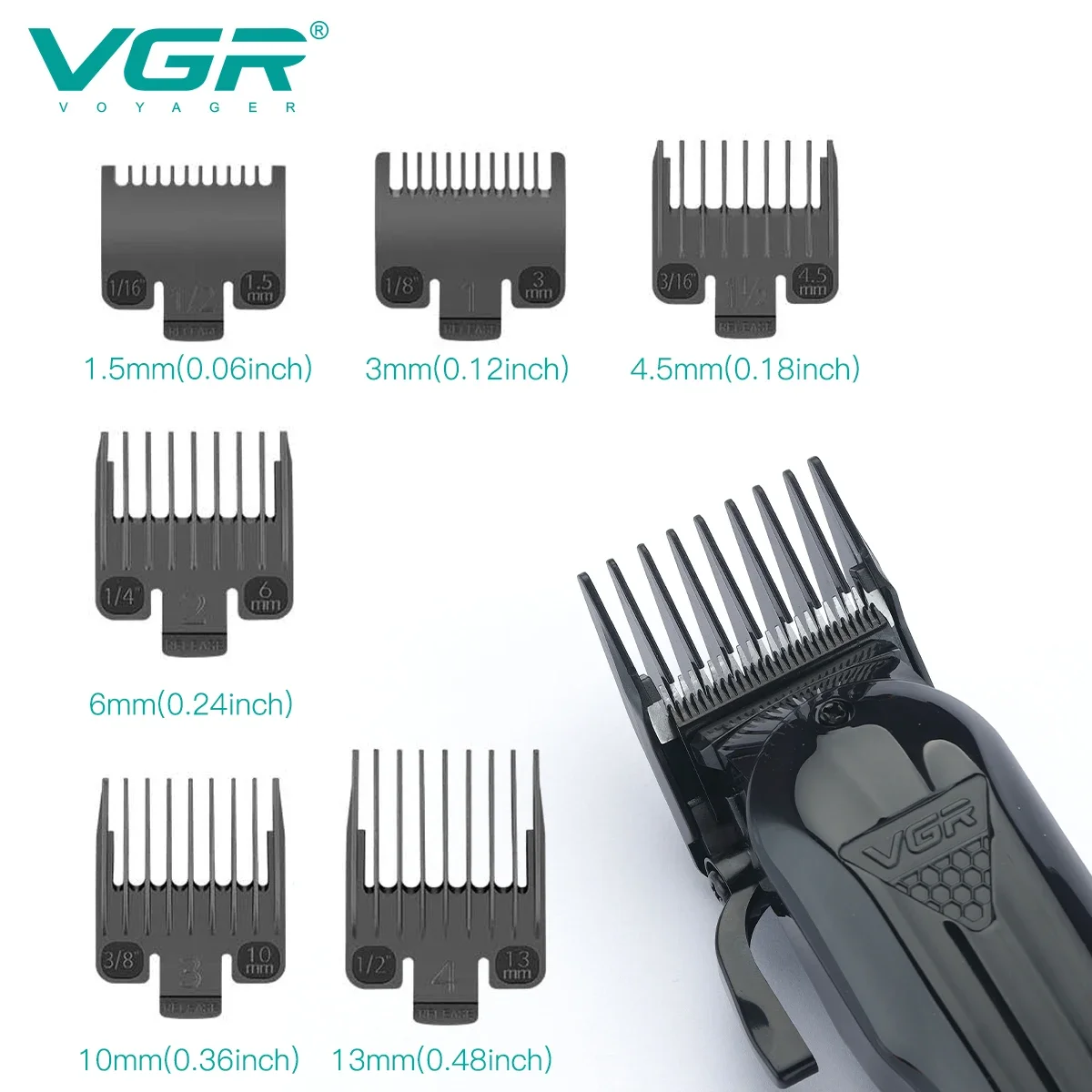 VGR Hair Clipper Hair Cutting Machine Hair Trimmer Adjustable Cordless Rechargeable V 282