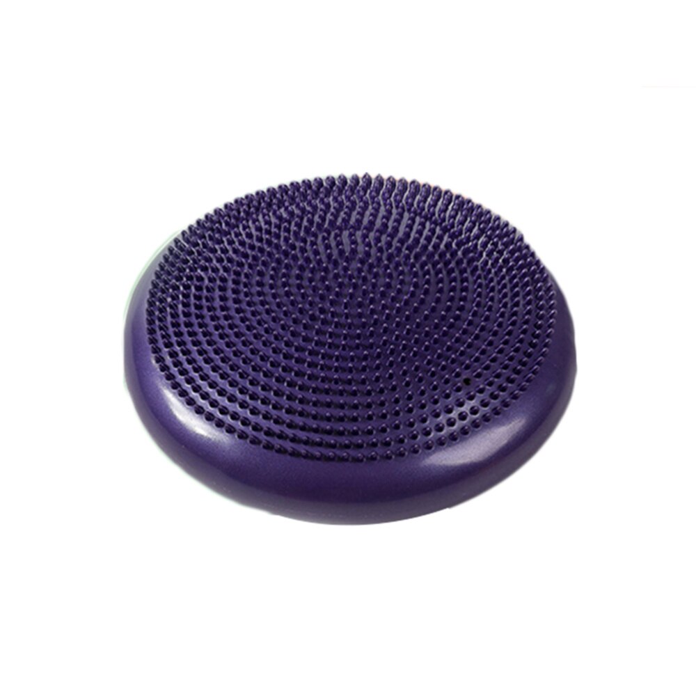 Inflated Stability Wobble Cushion Extra Thick Core Balance-Disc Wiggle Seat for Improving Core Strength Relieving Back Pain (Pin: Purple