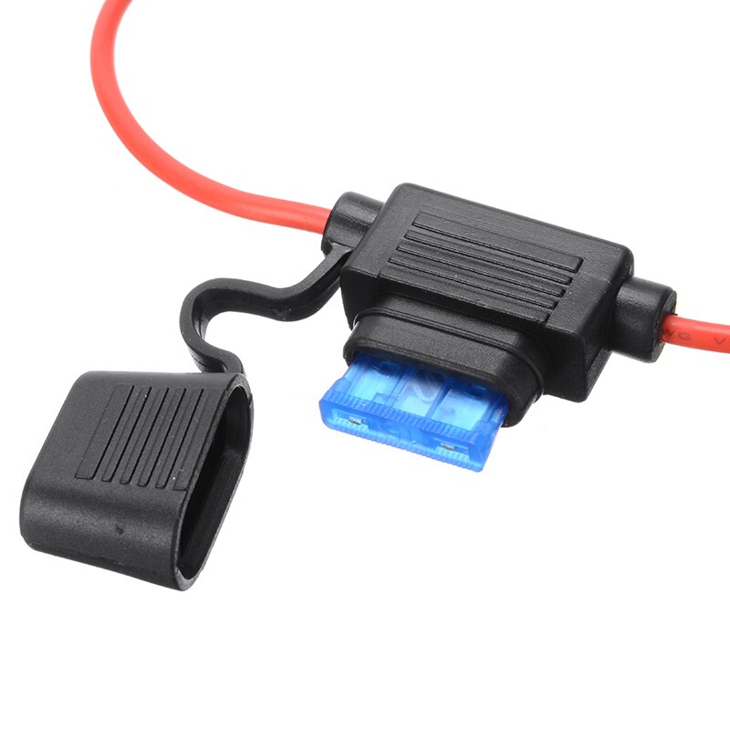 10 stk 12v bil vanntett sikringsholder stikkontakt medium måler inline atc/ato sikringsholder +15 amp blad sikring til auto motorsykkel sikring