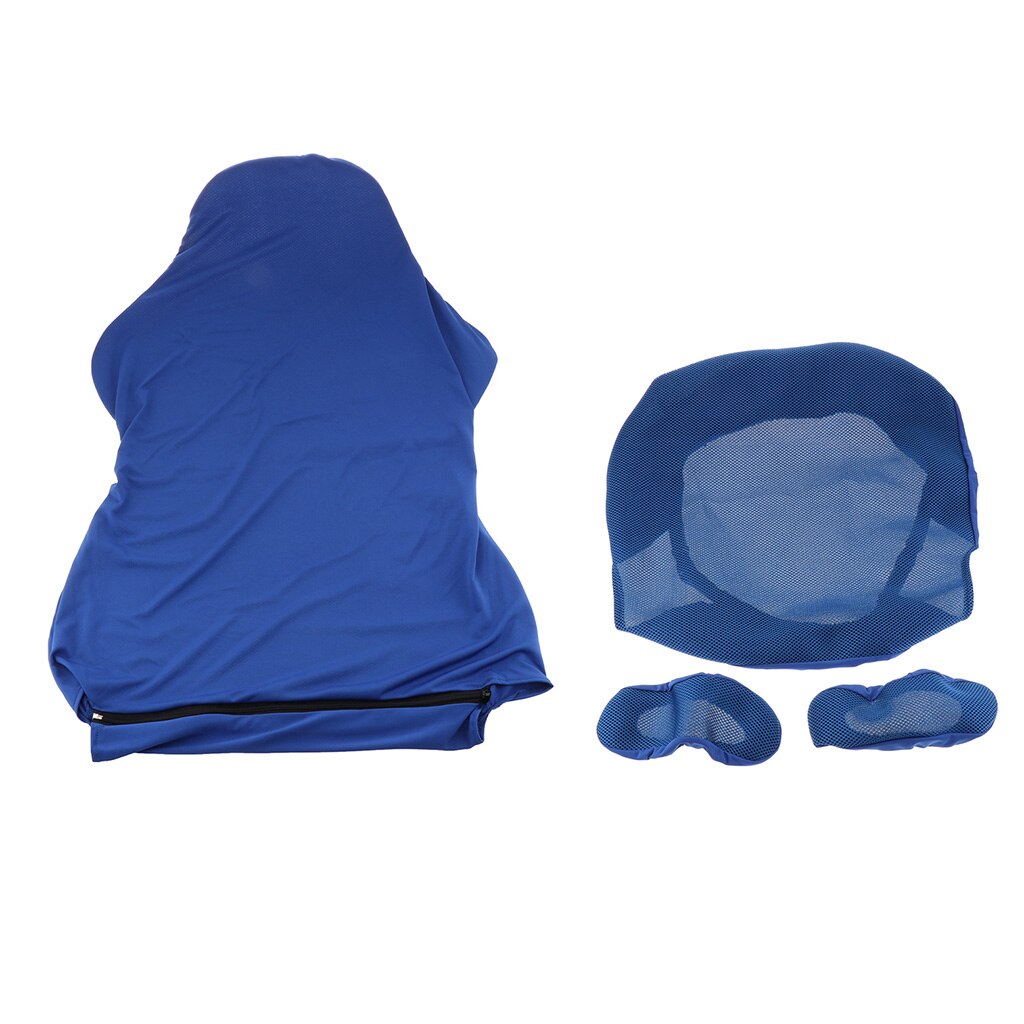 Lovoski computer stretch drejelig gaming stol med covercover: Blå