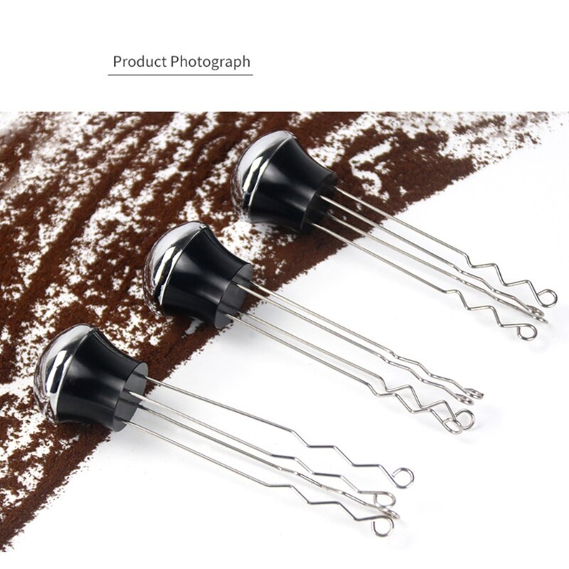Coffee Pin Dispenser Stainless Steel Breaker Coffee Cloth Powder Needle Tamper