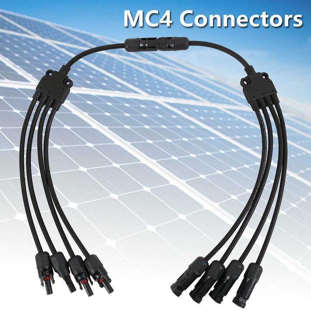 1Pairs 1 Naar 4 Solar Kabel Connector Zonnepanelen Parallelle Aansluiting Terminal Waterdichte Zonnestelsel Accessoires