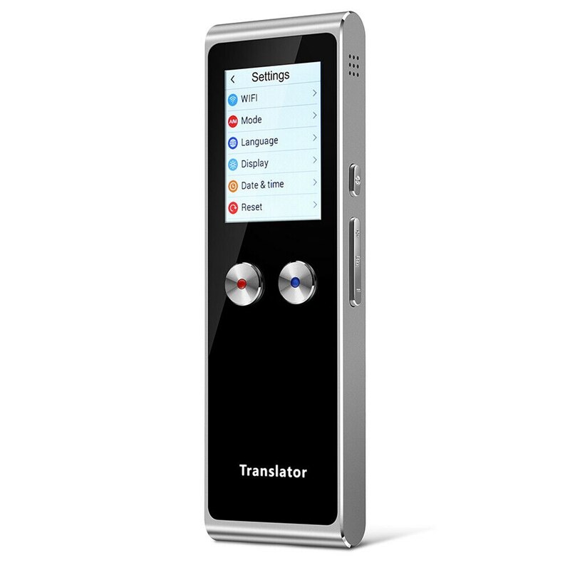 Anfier Language Translator Unit 2022 Nieuwste 127 Talen Ai Voice Translator W10 Met 3 Inch Touchscreen Beeldvertaling Ondersteunt Directe Tweerichtingsverkeer