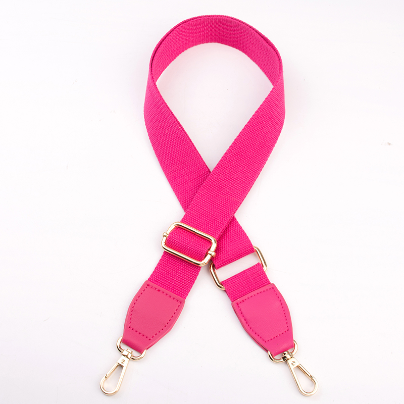 130 cm Nylon Ethnische Wind Handtaschen Gurt Schulter Tasche Gurt Gürtel Für Taschen Einstellbare Ersatz Tasche Griffe Tasche Zubehör: 3/8" / Heißer Rosa