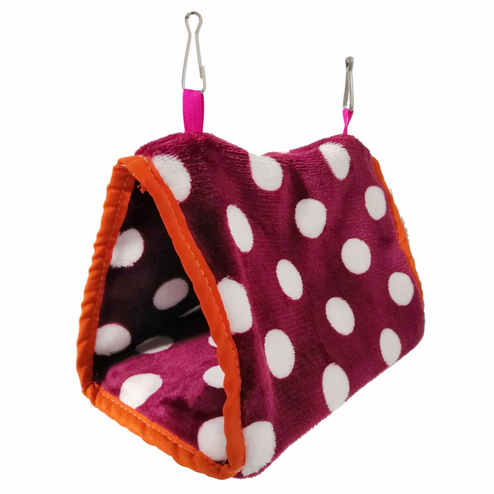 Newest Sales Pet Bird Parrot Parakeet Budgie Warm Hammock Cage Hut Tent Bed Hanging Cave Accessories #T1P: C / L