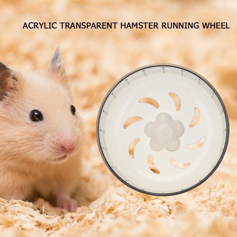 Transparante Pet Oefening Wiel Hamster Disc Hamster Jogging Wiel Running Loopband Stille Kleine Huisdier Sport Running Wielen