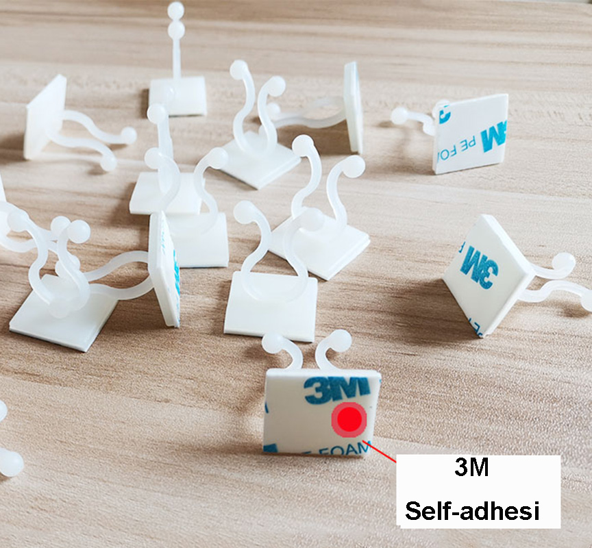 Clips muraux pour plantes grimpantes, crochet à boucle fixe auto-adhésif, pince en rotin, Stent pour plantes, Clips pour vigne grimpante murale pour plantes de jardin