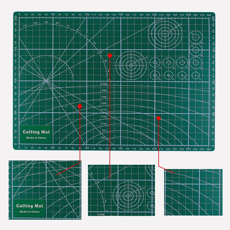 -PVC Cutting Mat A4 Durable Self-Healing Cut Pad Patchwork Tools Handmade 30 *20CM DOUBLE SIDED