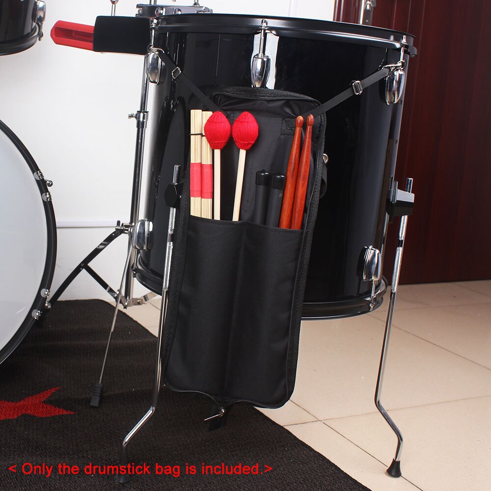 Drum Stick Bag Case Water-resistant 600D with Carrying Strap for Drumsticks