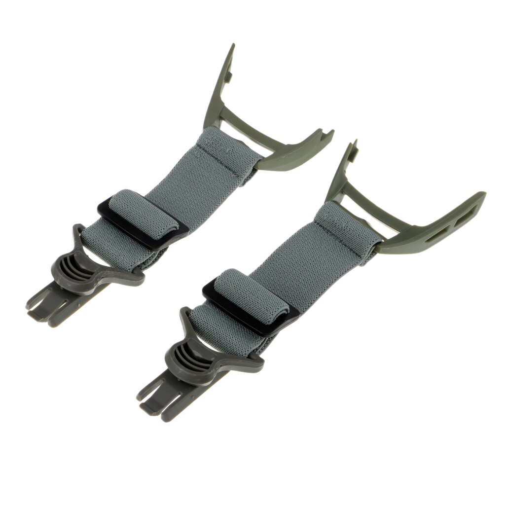 2 Pcs Vervanging Verstelbare Elastische Bandjes 34 Mm Breedte Voor Snelle Locust Goggle Schieten Bril Met Clips: Gray