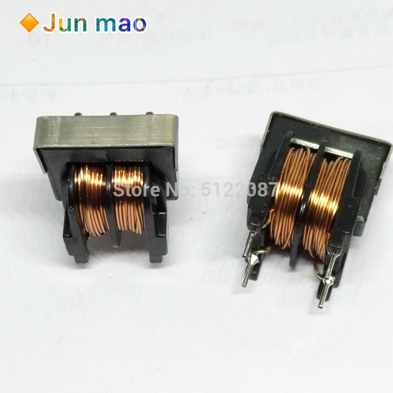 2 stk  uu16 10mh 0.5 ledningsdiameter 3a uf16 filter induktor strømforsyning common mode induktor drosselspole 10*13