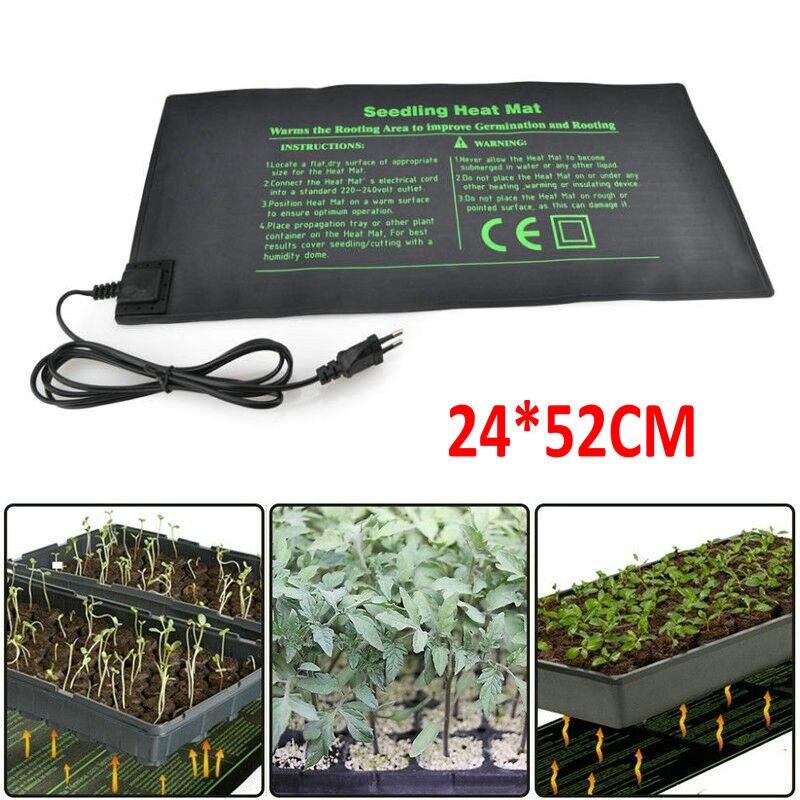 Waterproof Seedling Warm Heating Pad Plant Hydroponic Heat Mat 18W Pet Retile