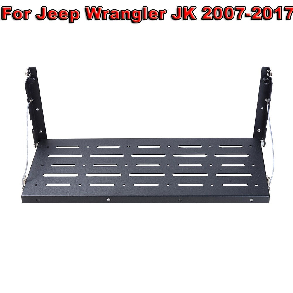 Bageste bagagerumsdør monteringsbakke bil dør bord opbevaring last hylde rack jern organisator foldbar bag hylde holder til  jk 2007