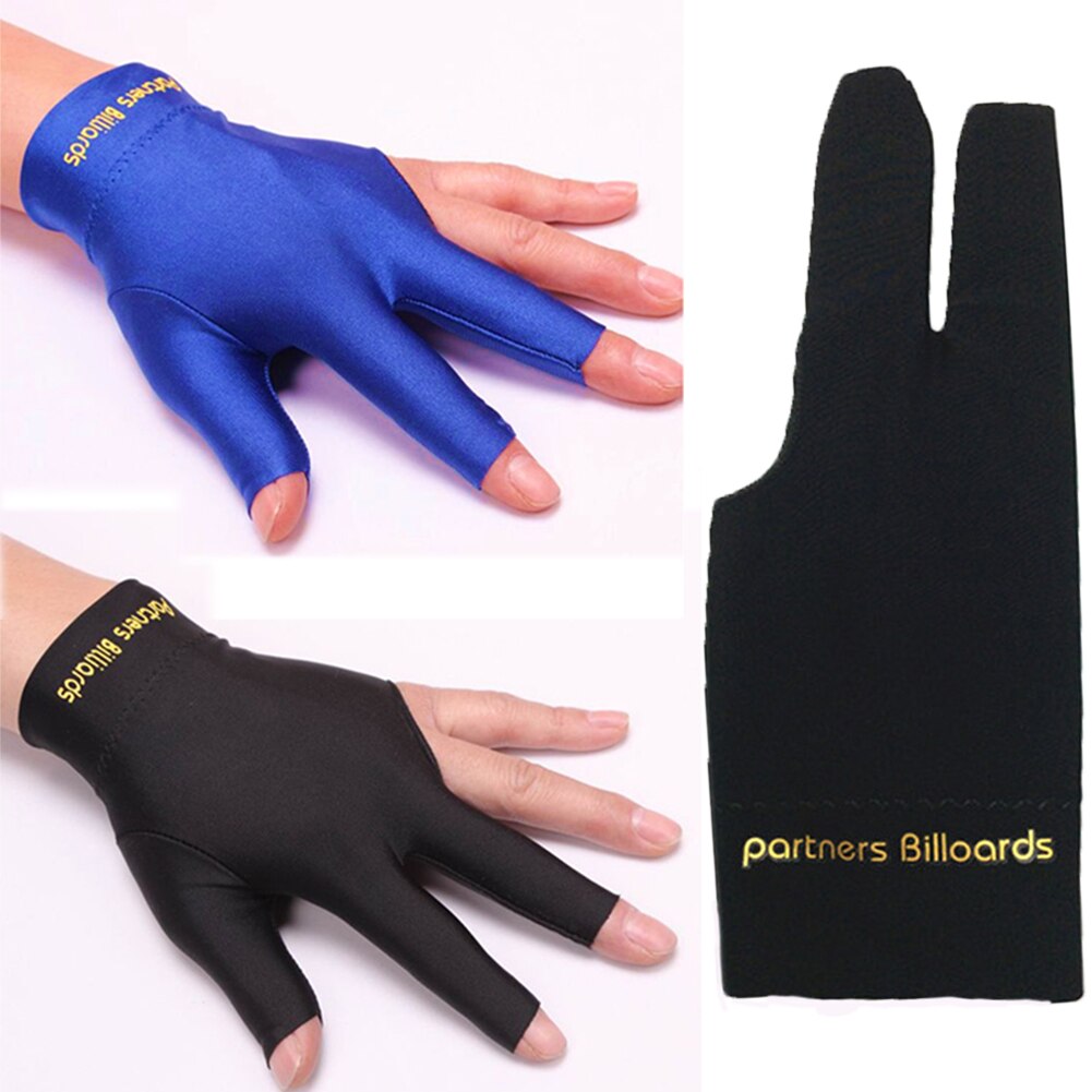 Nowy gorący Spandex Snooker rękawiczka bilardowa basen lewa ręka otwórz trzy palce rękawica zdatność akcesoria