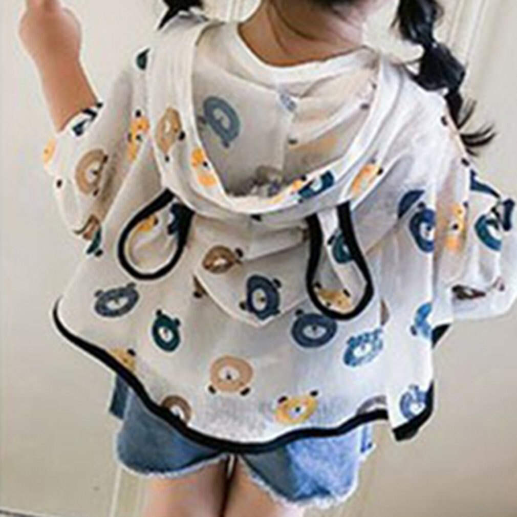 Kids Zon Kleding Zomer Outdoor Leuke Cartoons Zon-Slip Pak Meisjes Ademende Air Conditi Jas