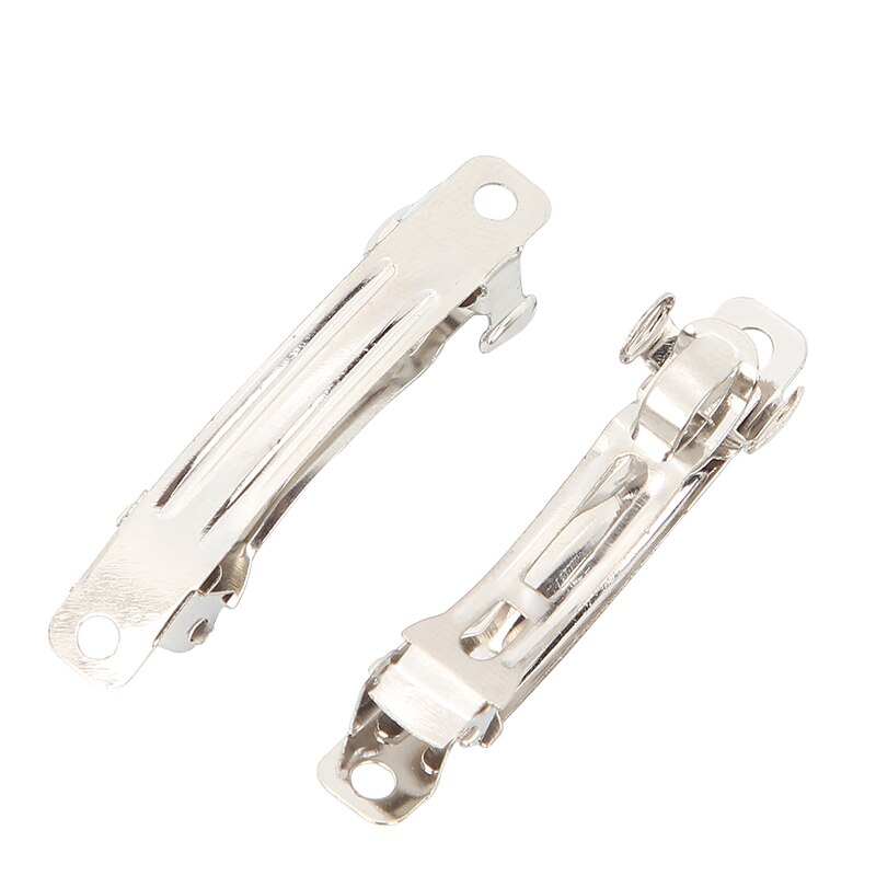 10pcs French Barrette Style Spring Hair Clips Automatic Clip Blank Width Setting Hairpin Supplies For Jewelry Making DIY