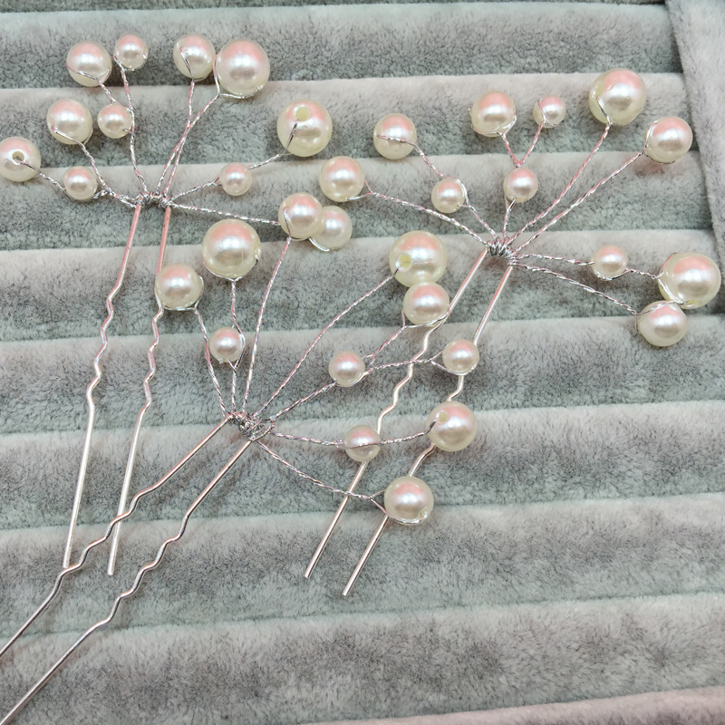 2 stks Vrouwen Meisjes Mode Haarspelden Simuleren Parel Haar Clip Bruiloft Bruids Hoofddeksels Haarspelden Styling Tools Vlechten Accessoires