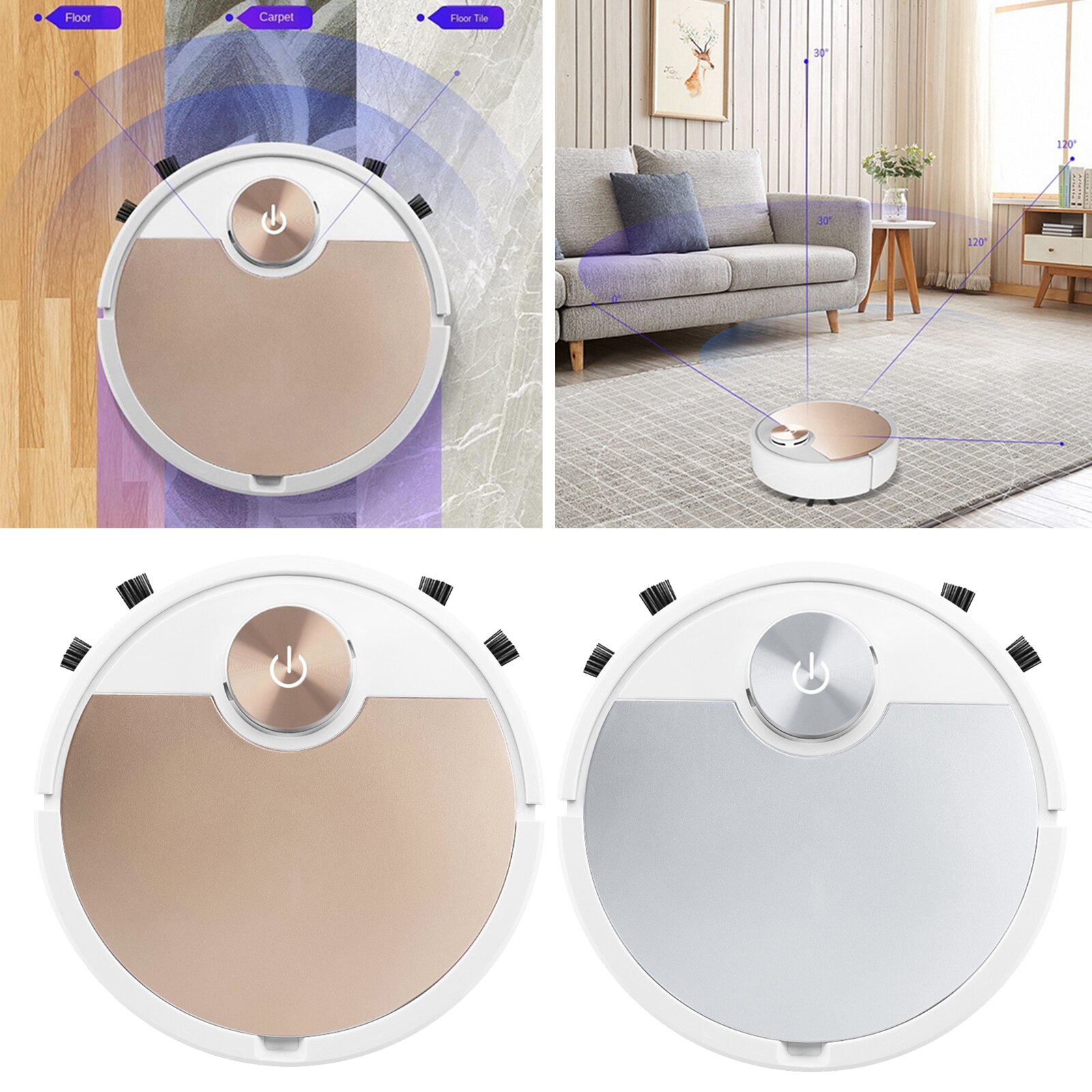 Robotti pölynimuri pyyhkäisy ja märkä moppaus 3000pa teho imu 500ml pölysäiliö bluetooth sovellusohjaus robotti pölynimuri