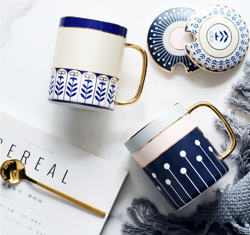 in ceramic mugs couple cup travel mug car cup coffee mugs at home drinking with lid with spoon