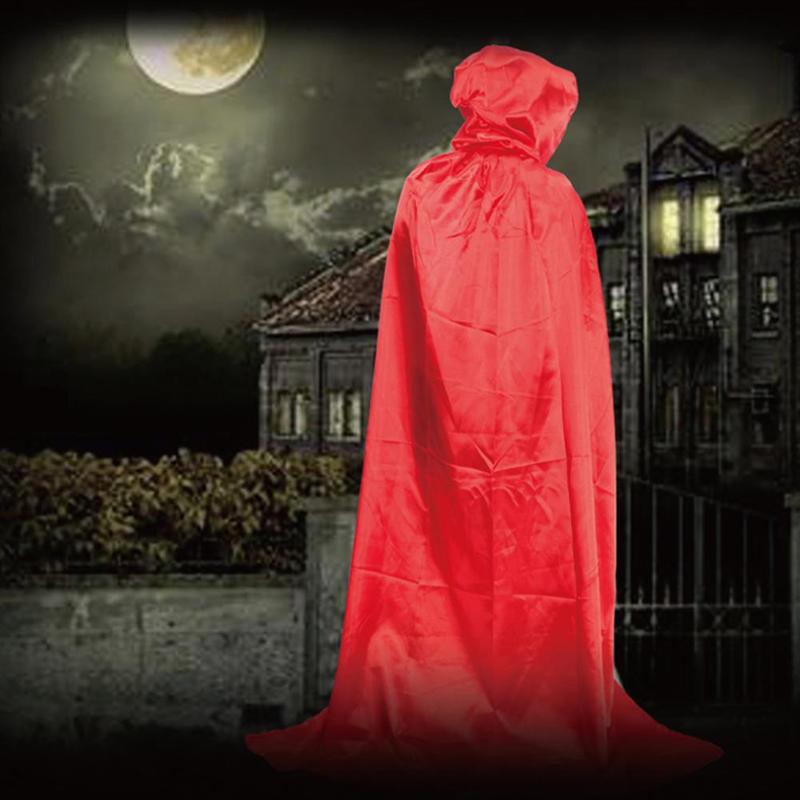 Halloween kostume død kappe voksen mandlig cos dragt vampyr heks kappe tøj magisk troldmand sort  a8 j 0