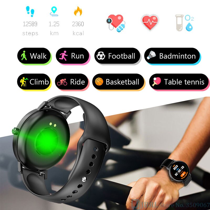 Rotondo Smart Band Donne Degli Uomini Braccialetto Intelligente Inseguitore di Fitness Per Android IOS Smartband Nuovo Full Touch Intelligente Wristband della Fascia di Polso