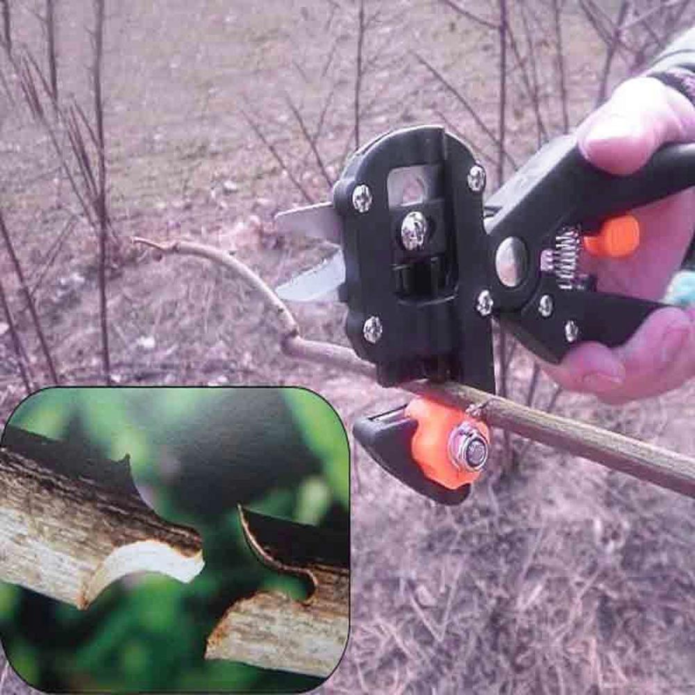 Herramientas de jardín, podadora Chopper, herramienta de injerto de árbol para jardín con 2 cuchillas, tijeras para plantas,