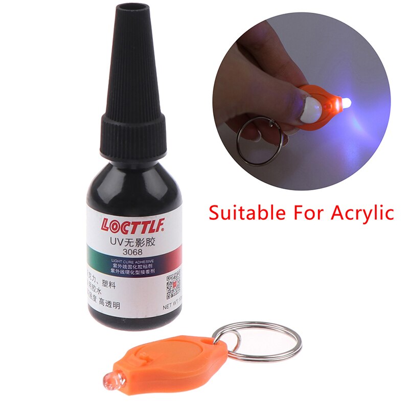 10ML 5 Second UV Glue Curing Adhesive Transparent Crystal Glass Repair Liquid Glue Crafts Clear Adhesive for DIY Jewelry Mold