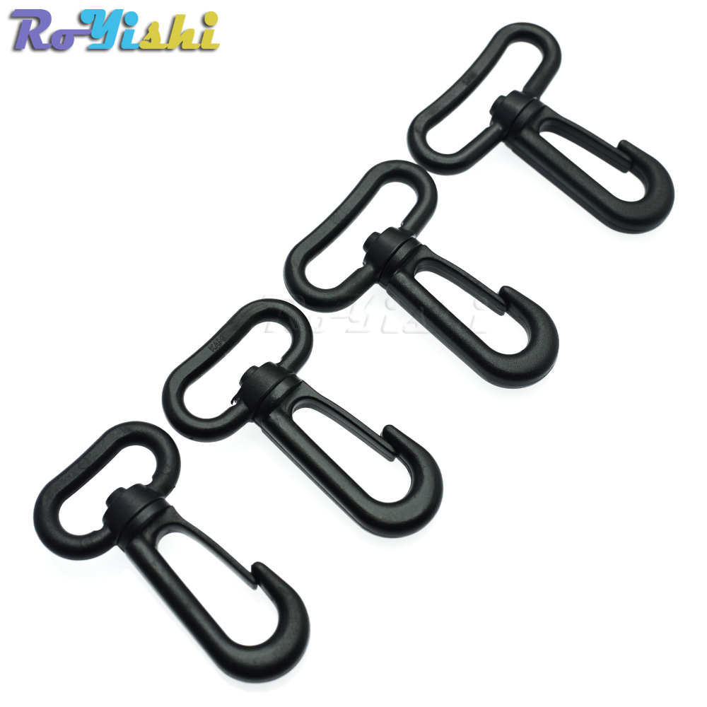 Plastic Snap Hooks Rotary Swivel Backpack Buckles Webbing 20mm 25mm 31mm 38mm
