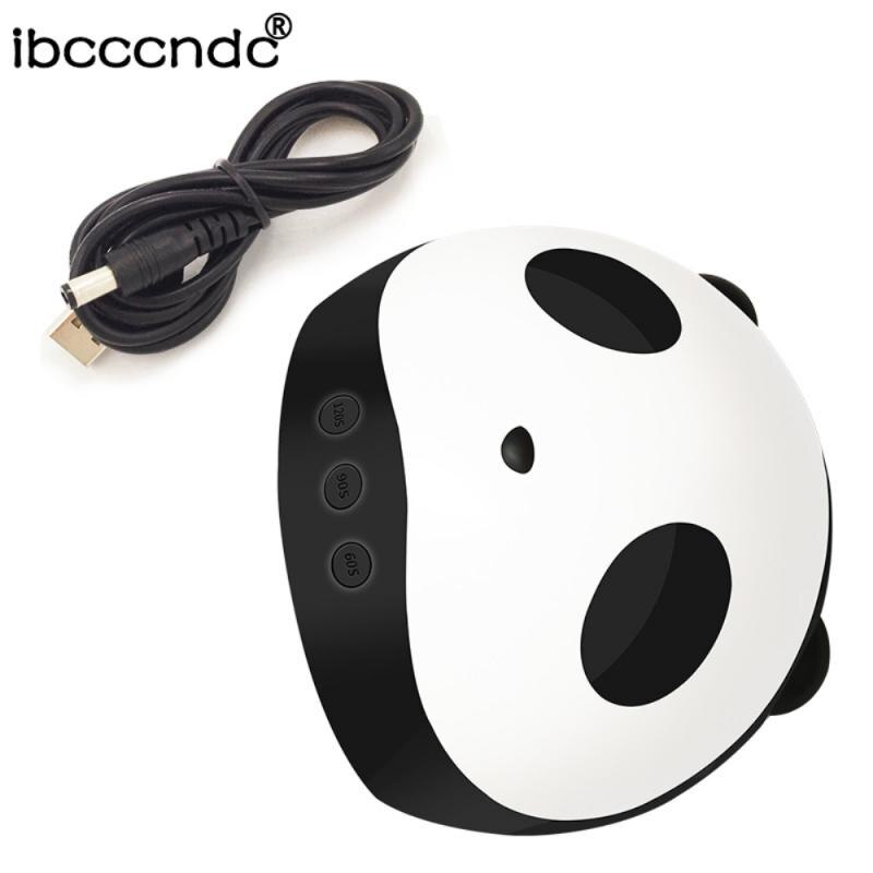 Ibcccndc 36/54W Uv Lamp Panda 12LED Nail Lamp Usb Nail Gel Droger Lamp Professionele Auto manicure Lamp: 1PC Panda