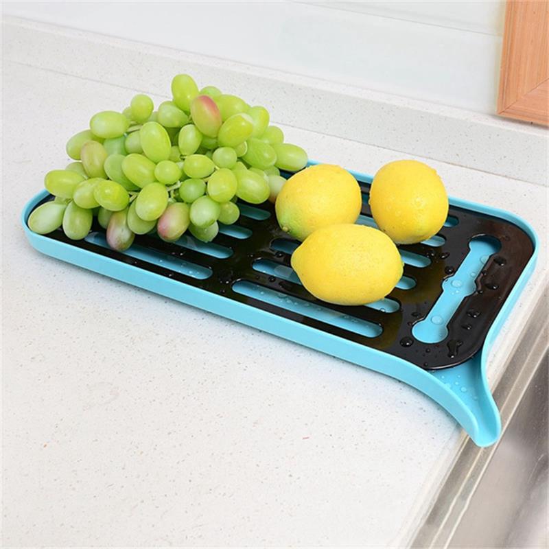 Plastic Dish Drainer Dryer Tray Large Sink Drying Rack Worktop Drain Rack Kitchen Water Filter Tray