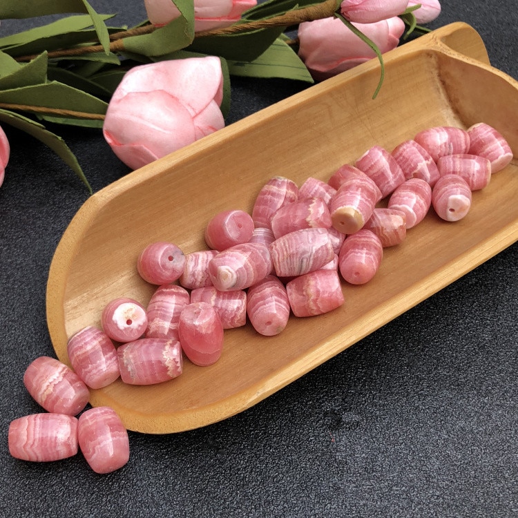 Rhodochrosite egg pink 10*13/15/17/18mm for DIY jewelry making loose beadsFPPJ nature gemstone