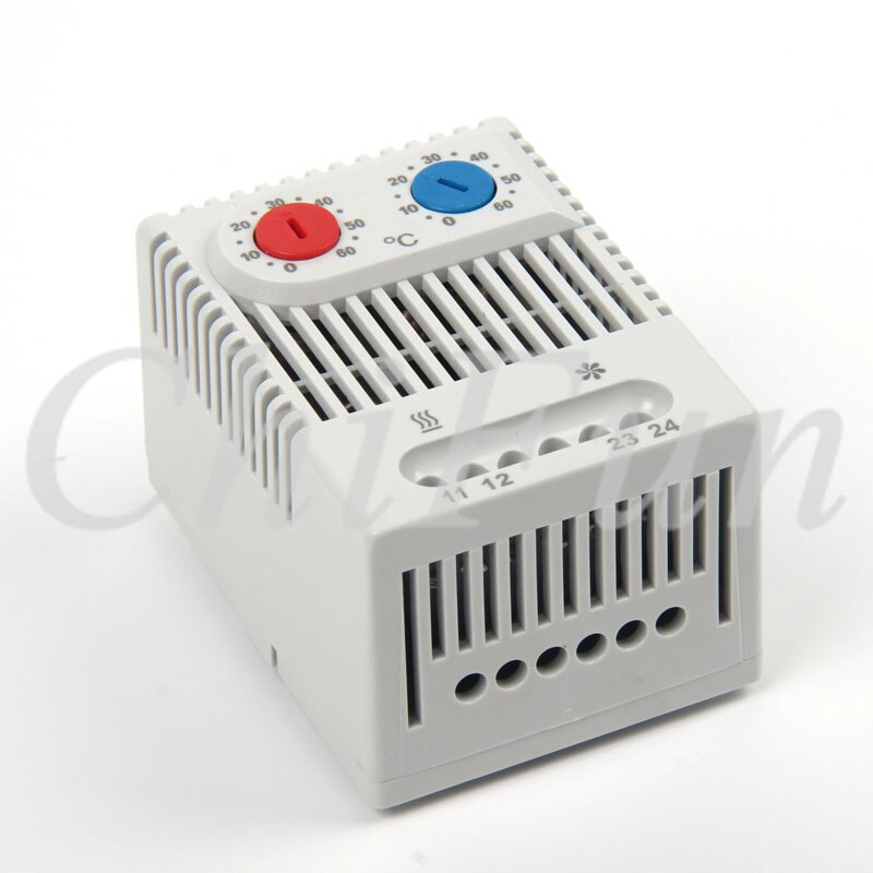 ZR011 Doppio termostato compatto regolabile regolatore di temperatura 0-65 ℃ termostato per il riscaldamento di raffreddamento NC no