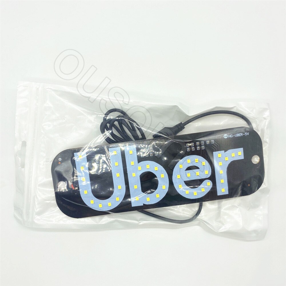 indicador LED para Taxi, para coche, Panel de luz de señal, luz de advertencia, rojo, blanco, azul, verde, USB con interruptor, baliza de succión, luz Uber