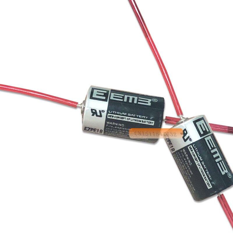 2 pièces/lot eéna ER14250 1/2AA 3.6V 1200mAh batterie au Lithium avec soudure