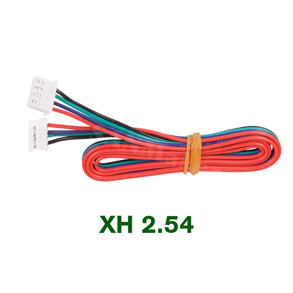 nema17 stepper motor cable RepRap motor wiring assembly 4pin to 6pin cable 42 motor wire XH2.54 connector 100cm DuPont connector: 0.2mm / Red