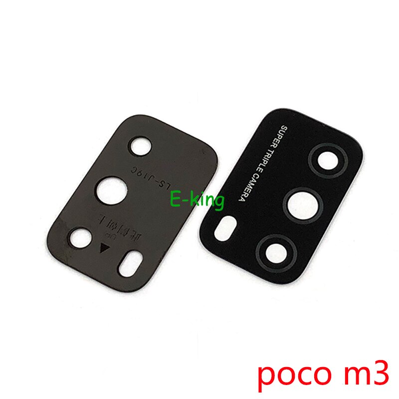 2PCS Rear Back Camera Glass Lens Cover For Xiaomi Mi Poco X3 M3 GT NFC Pro F1 F2 F3 With Ahesive Sticker Replacement Parts