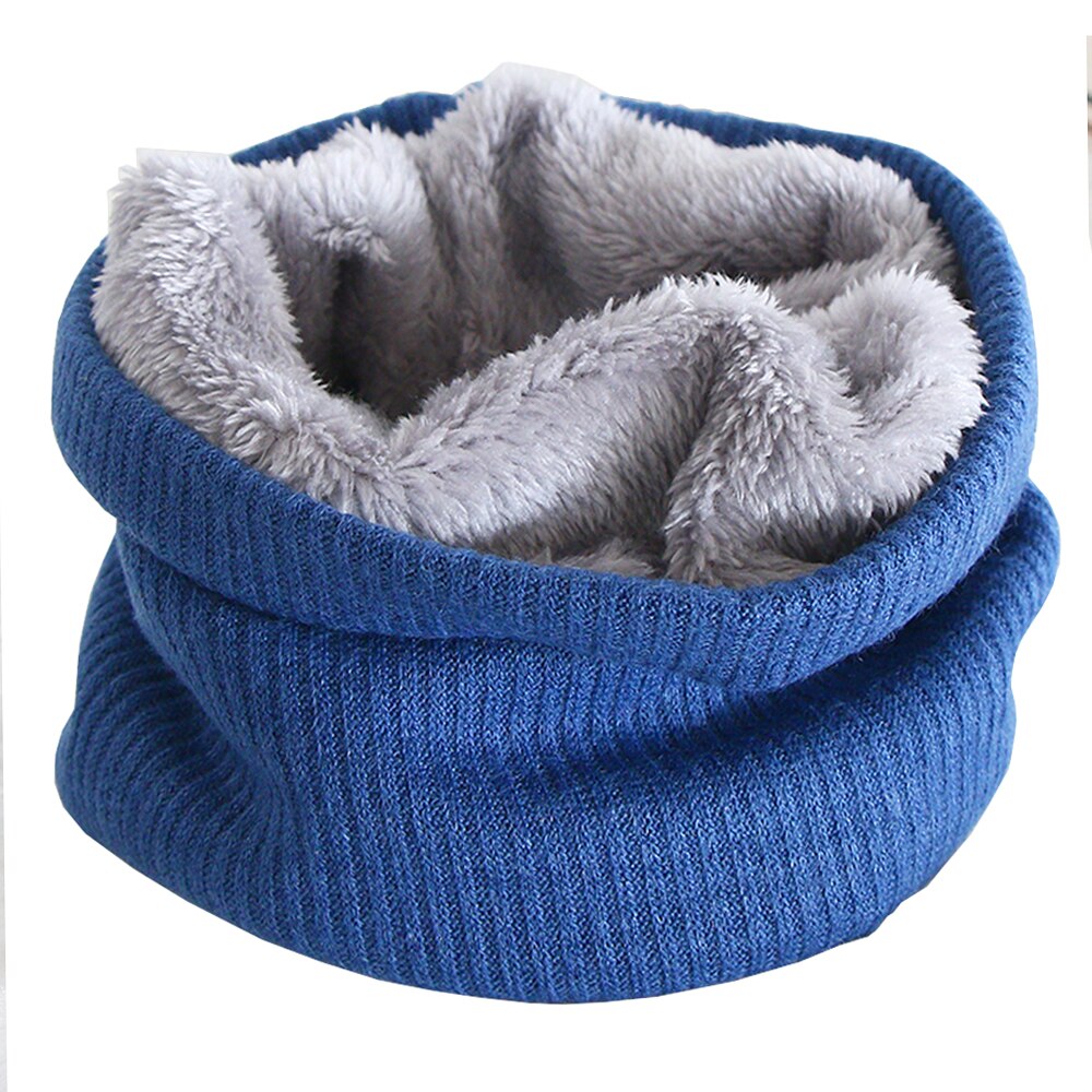 1 PC Bonito Algodão Bebê Inverno Neck Warmer Anel Scarf Crianças Meninas Meninos De Malha De Lã O-Lenços Cor Sólida crianças Quente Baixada