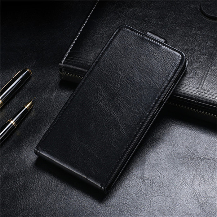 Custodia UP Down per Meizu M10 custodia per telefono da 6.5 pollici custodia per cellulare Flip verticale custodia in pelle PU per Meizu M10 M918H custodie Premium: Black