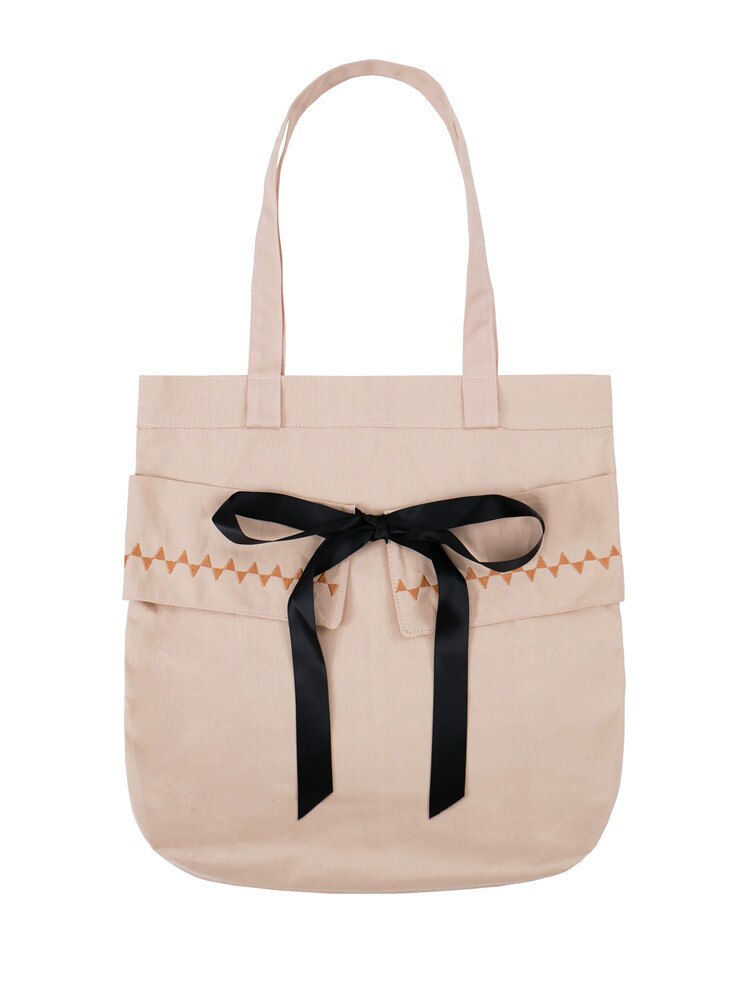 Yile  e115 natuurlijke katoenen canvas eco boodschappentas studententas print engelse zin: Lichtroze